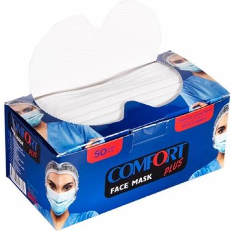 Comfort Plus | 3 Katlı Cerrahi Maske Full Ultrasonic 50 adet / paket